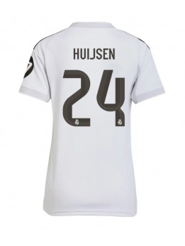 Real Madrid Dean Huijsen #24 Replika Hemmakläder Dam 2025-26 Kortärmad